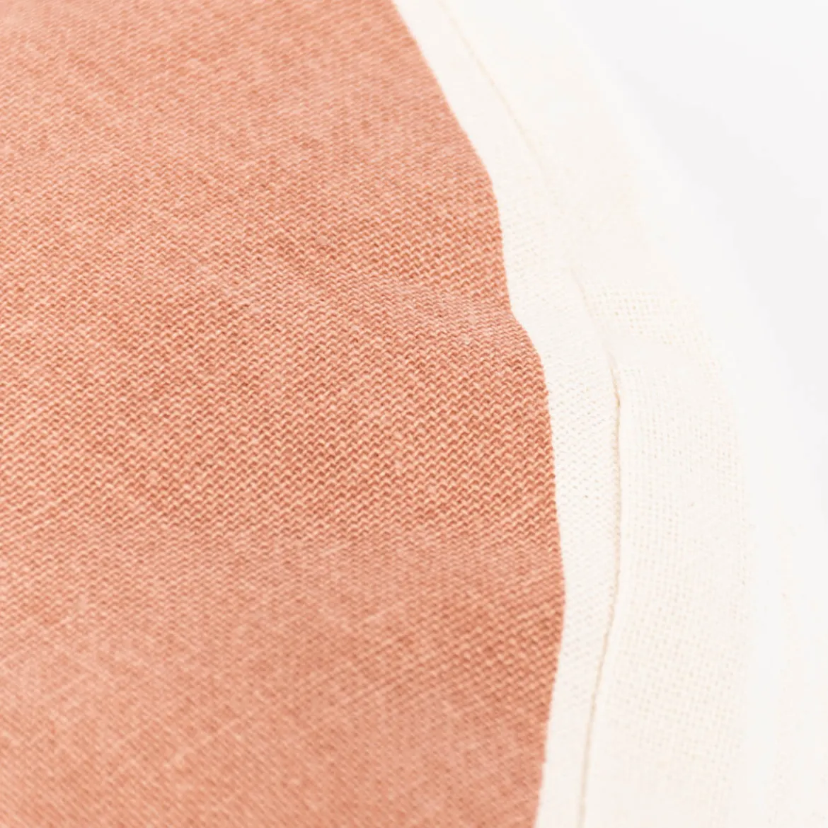 Kinderkissen Regenbogen aus Baumwolle creme rosa currygelb 39x25cm von Sass & Belle