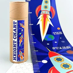 Kinder Messlatte Rakete Weltall bis 170cm