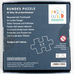 Kinderpuzzle Dinosaurier rund mit 45 Teilen von Grafik Werkstatt