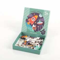 Kinderpuzzle Weltraum rund mit 45 Teilen von Grafik Werkstatt