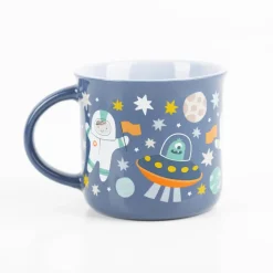 Kindertasse Weltraum 250ml blau von Grafik Werkstatt