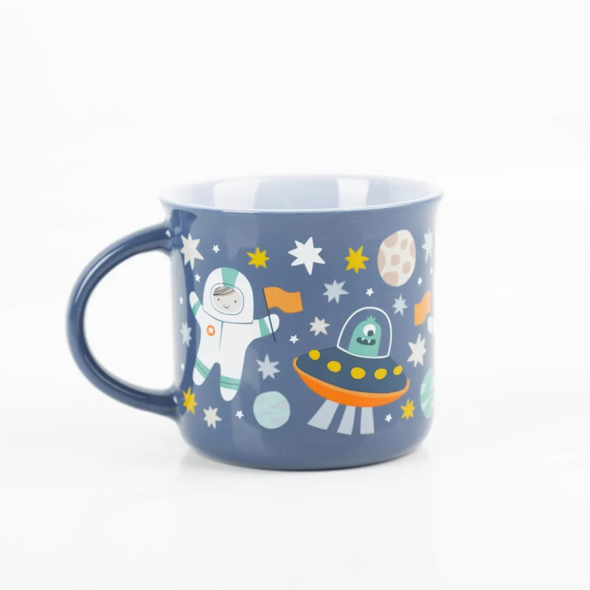 Kindertasse Weltraum 250ml blau von Grafik Werkstatt