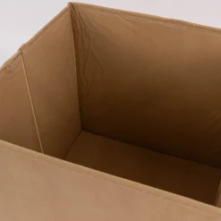 Kinderzimmer Aufbewahrungsbox Tier Gesicht Jute natur schwarz 29x29x29cm