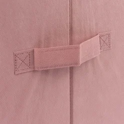 Kinderzimmer Aufbewahrungsbox Reh Samtoptik rosa weiß 29x29x29cm