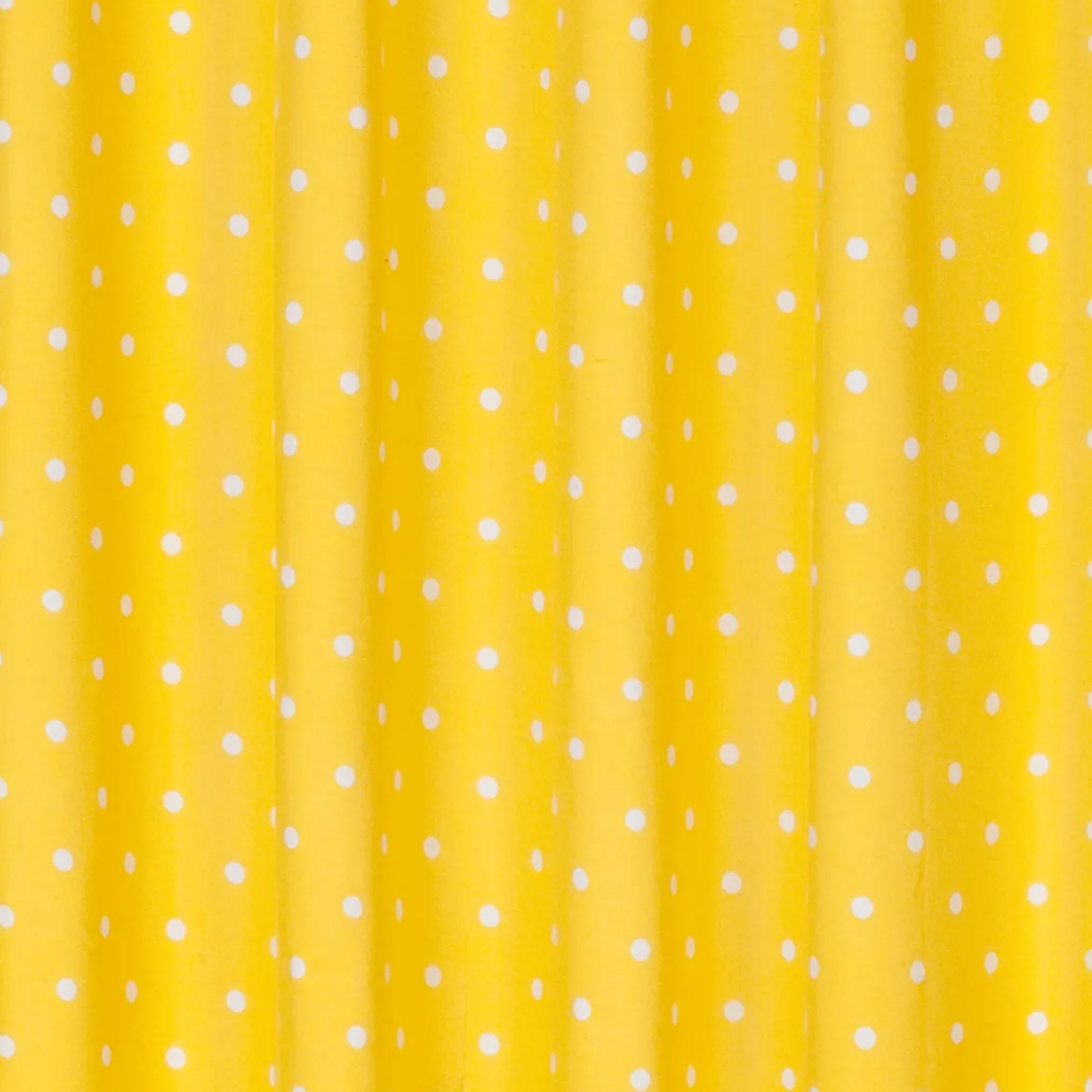 Kinderzimmer Schlaufenschal Dots mit Kreuzschlaufen Punkte gelb weiß 140x255cm