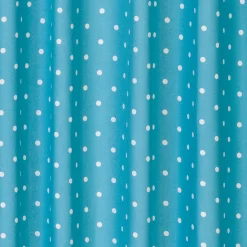 Kinderzimmer Schlaufenschal Dots mit Kreuzschlaufen Punkte hellblau weiß 140x255cm