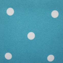 Kinderzimmer Schlaufenschal Dots mit Kreuzschlaufen Punkte hellblau weiß 140x255cm