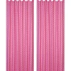 Kinderzimmer Schlaufenschal Dots mit Kreuzschlaufen Punkte pink weiß 140x255cm