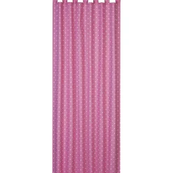 Kinderzimmer Schlaufenschal Dots mit Kreuzschlaufen Punkte pink weiß 140x255cm