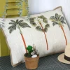 Kissen Casablanca Palmen beige grün 40x60cm