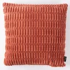 Kissen 3D Kuschelrelief Struktur rosenholz rot 45x45cm
