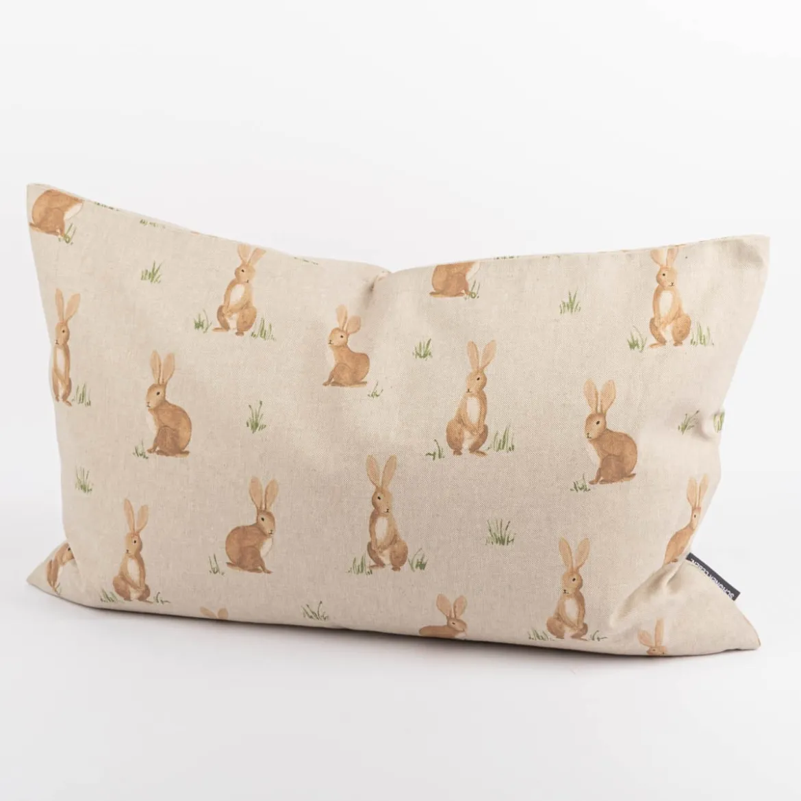 Kissenhülle Aquarell Woodland Rabbit Hasen natur braun in versch. Größen von SCHÖNER LEBEN.