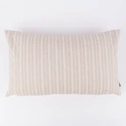 Kissenhülle Basic Stripe Streifen Leinenlook natur weiß in versch. Größen von SCHÖNER LEBEN.