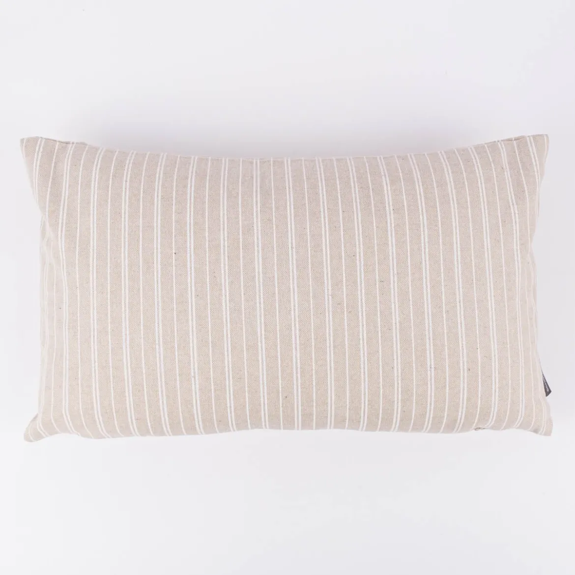 Kissenhülle Basic Stripe Streifen Leinenlook natur weiß in versch. Größen von SCHÖNER LEBEN.