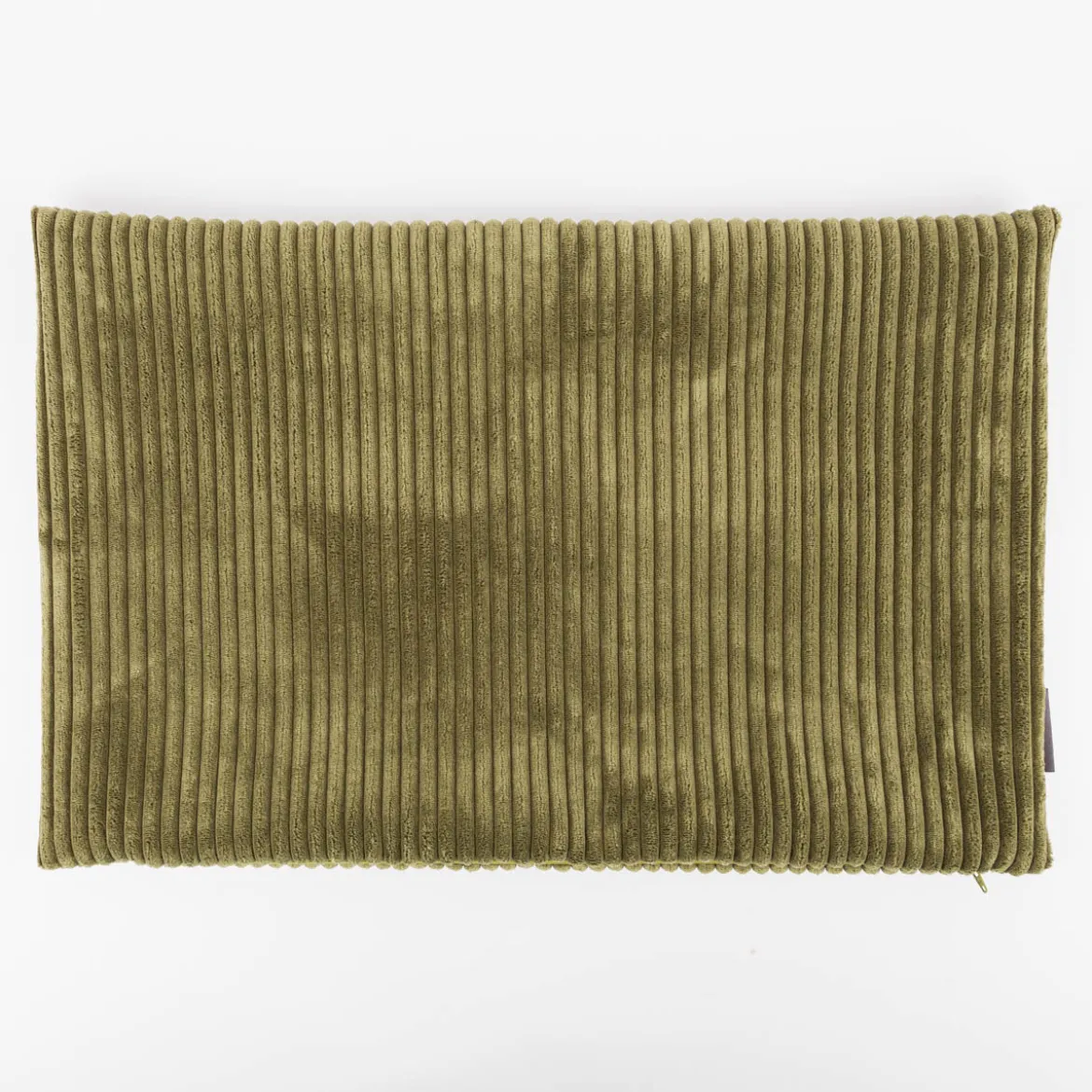 Kissenhülle Breitcord Baby Rib moosgrün verschiedene Größen von SCHÖNER LEBEN.