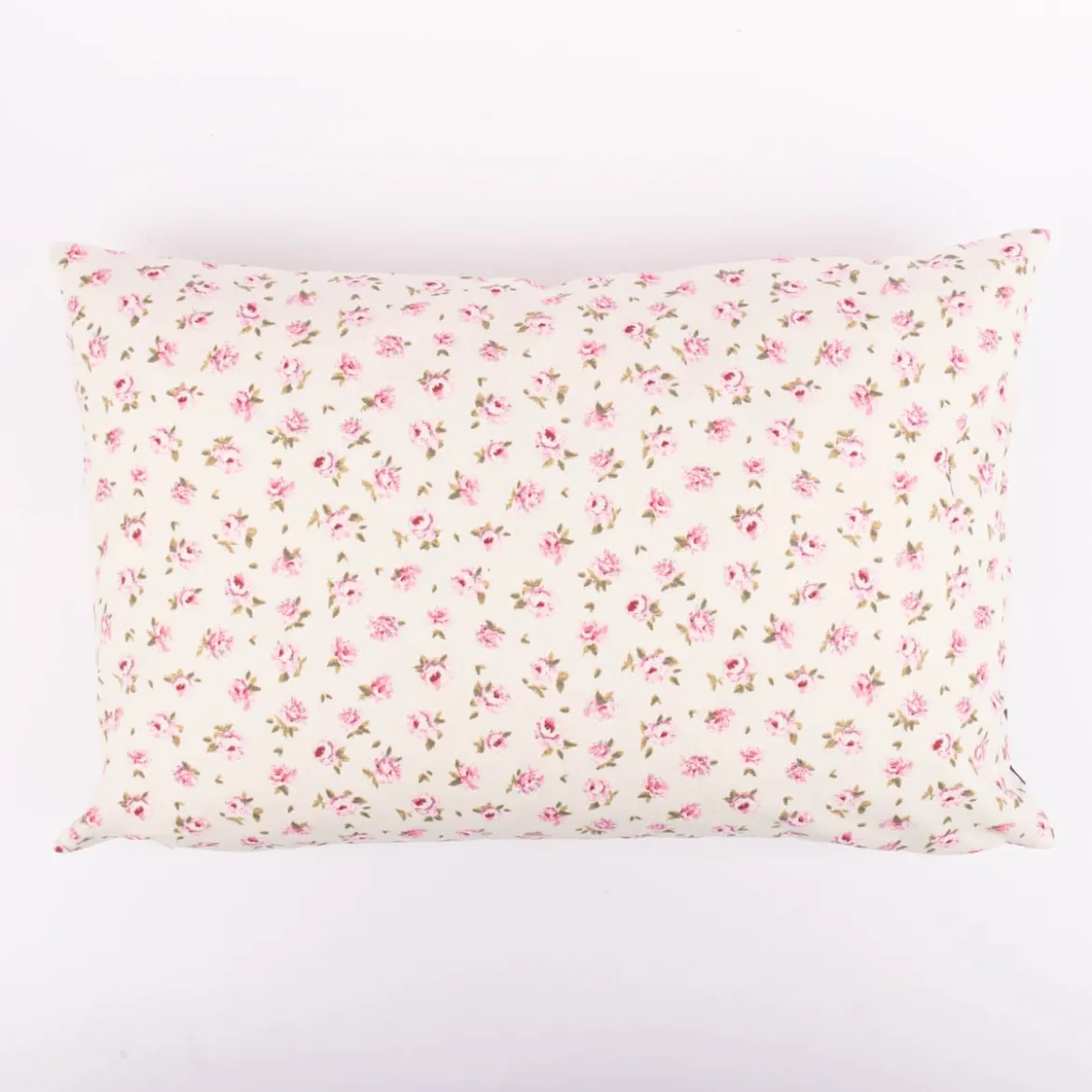 Kissenhülle Classic Little Rose Rosenblüten ecru rosa in versch. Größen oder Wunschmaß von SCHÖNER LEBEN.