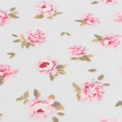 Kissenhülle Classic Little Rose Rosenblüten hellblau rosa in versch. Größen oder Wunschmaß von SCHÖNER LEBEN.
