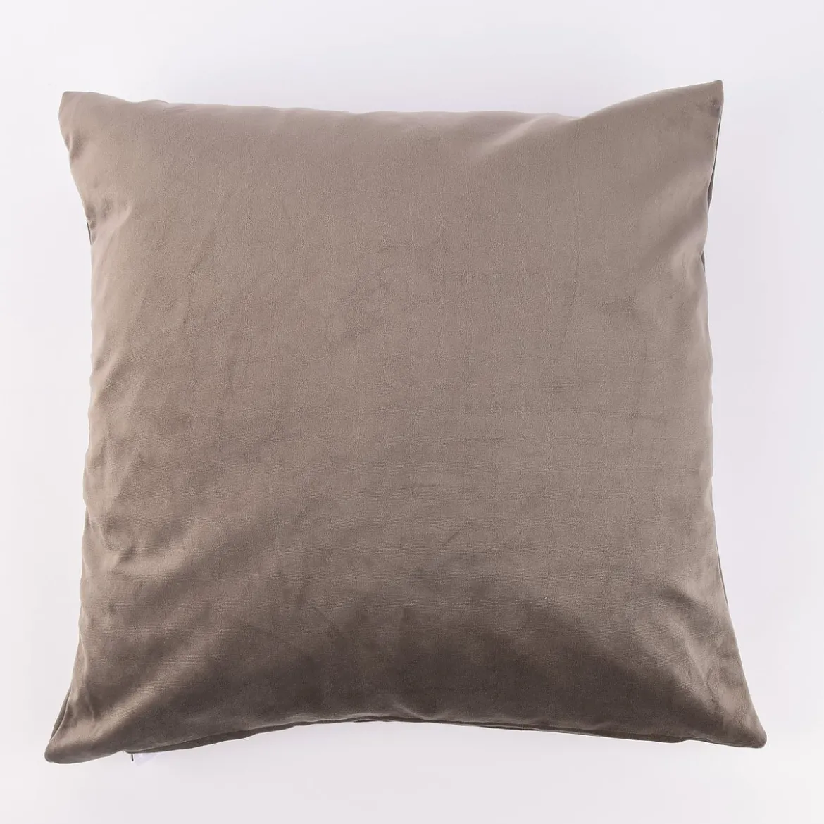 Kissenhülle Duval Samtkissen taupe 40x40cm