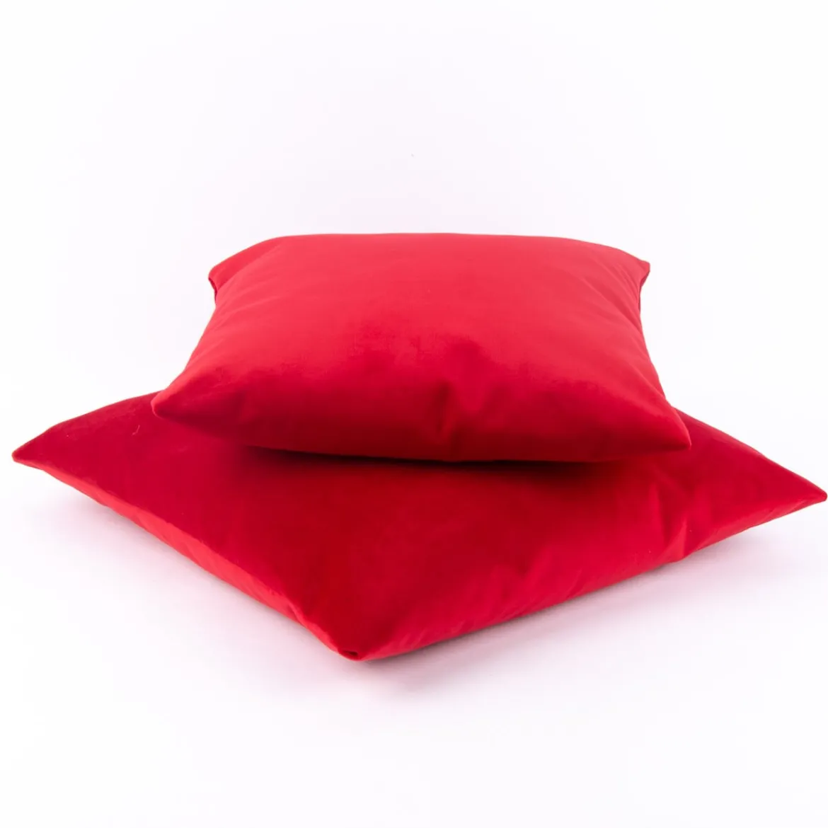 Kissenhülle Duval Samtkissen rot 40x40cm