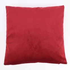 Kissenhülle Duval Samtoptik bordeaux rot 50x50cm