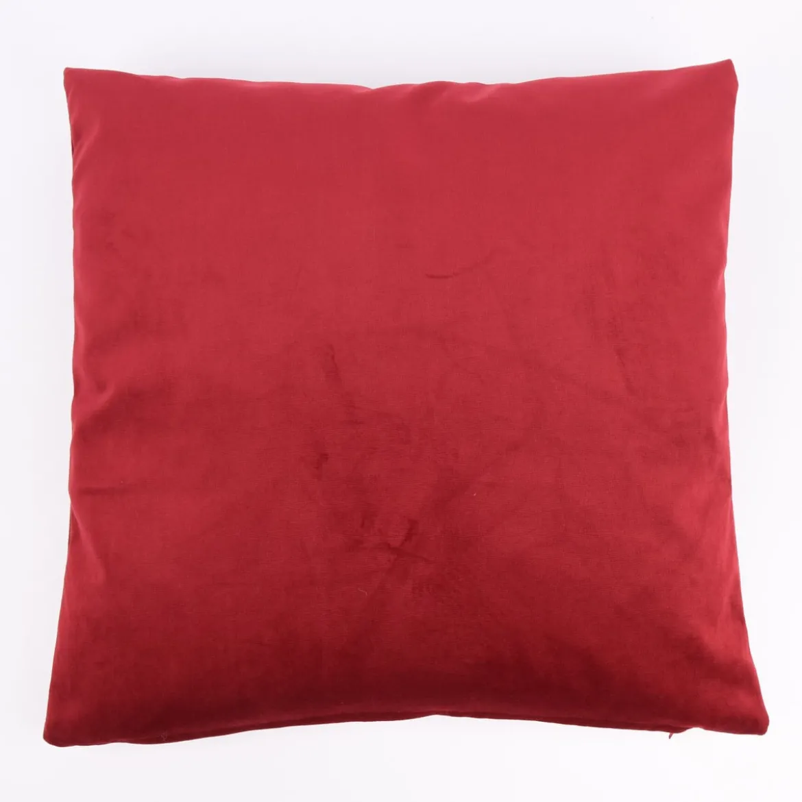Kissenhülle Duval Samtoptik bordeaux rot 50x50cm