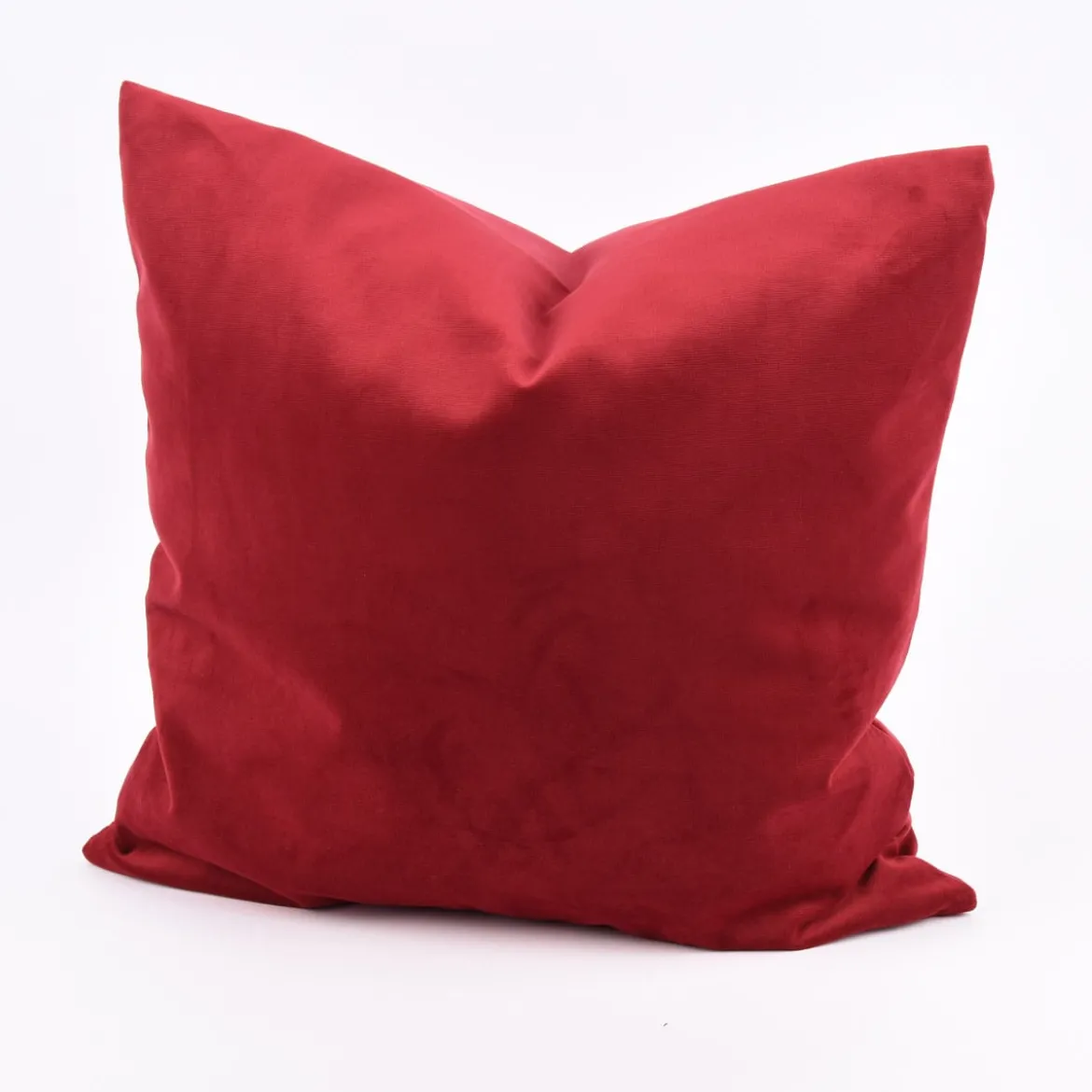Kissenhülle Duval Samtoptik bordeaux rot 50x50cm
