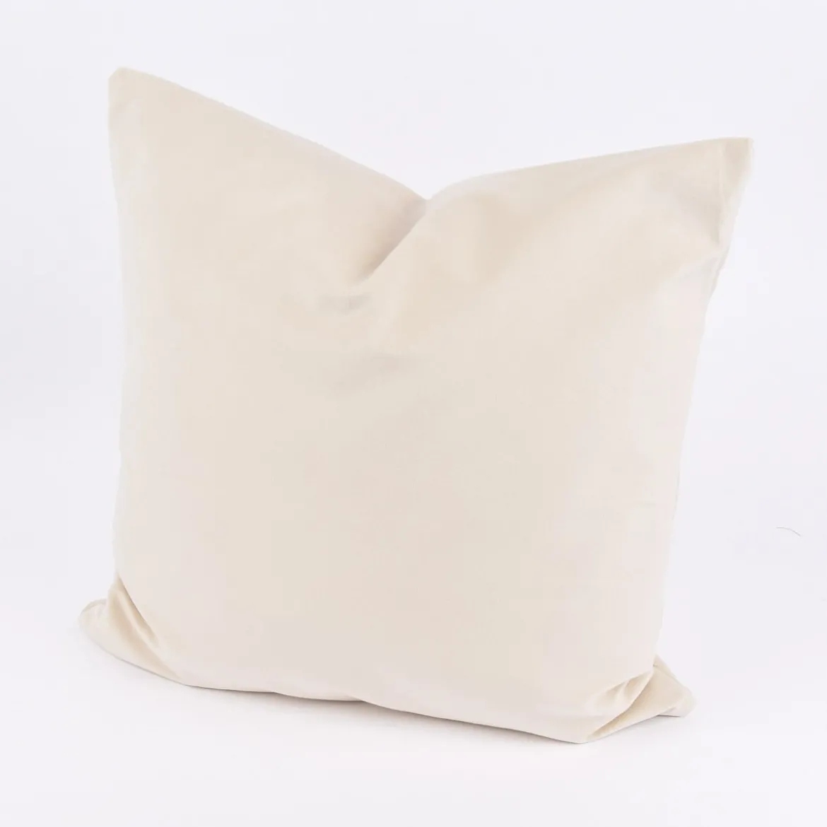 Kissenhülle Duval Samtoptik creme 50x50cm