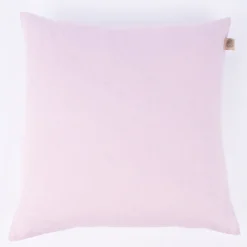Kissenhülle Erik mit Knopfleiste aus 100 % Leinen 47x47cm rosa