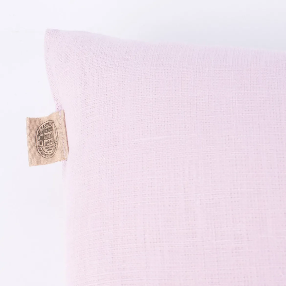 Kissenhülle Erik mit Knopfleiste aus 100 % Leinen 47x47cm rosa