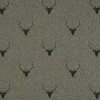 Kissenhülle Jacquard Hirschkopf mit Geweih grün dunkelgrün verschiedene Größen von SCHÖNER LEBEN.