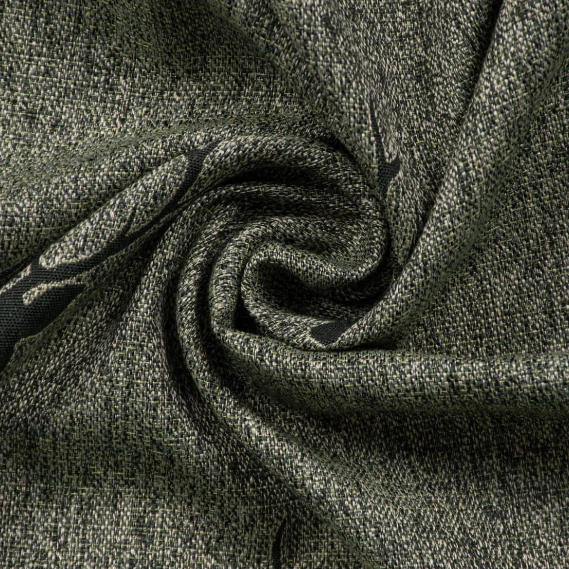 Kissenhülle Jacquard Hirschkopf mit Geweih grün dunkelgrün verschiedene Größen von SCHÖNER LEBEN.