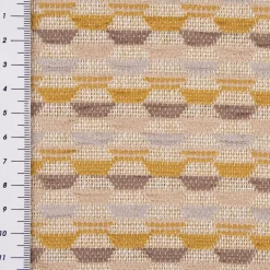 Kissenhülle Mira Hexagon beige gelb in versch. Größen von SCHÖNER LEBEN.