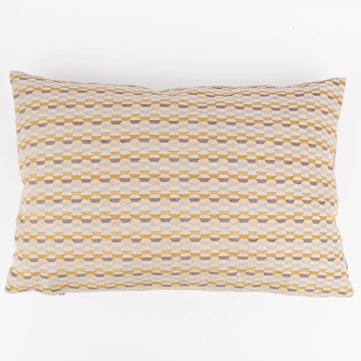 Kissenhülle Mira Hexagon beige gelb in versch. Größen von SCHÖNER LEBEN.