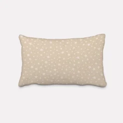 Kissenhülle Weihnachten Leinenlook Basic Star Sterne natur weiß in versch. Größen von SCHÖNER LEBEN.