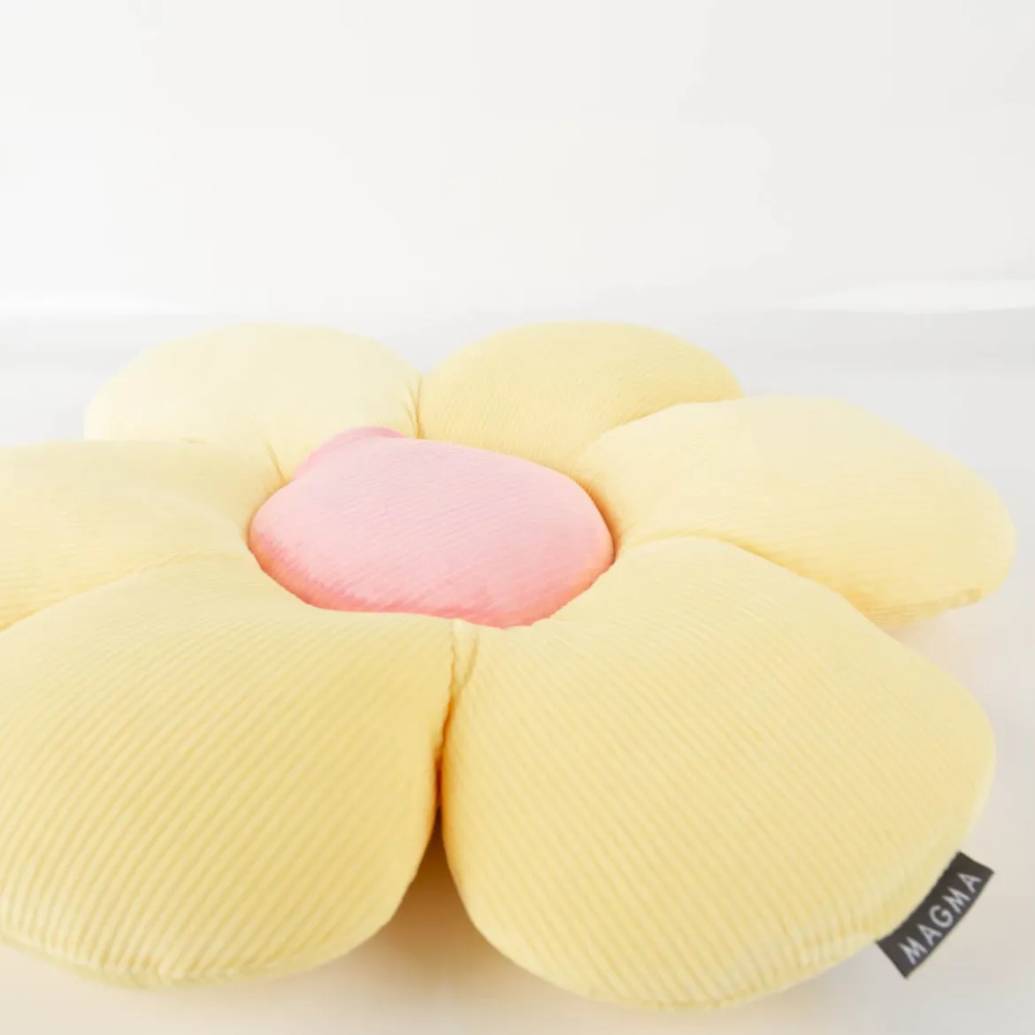 Kissen Minnie Blüte Blumenkissen gelb rosa 50cm von Magma