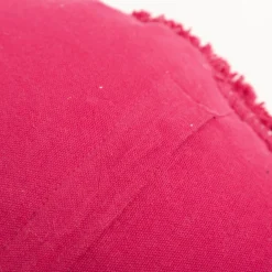 Kissen Smile Tuftung Baumwolle pink 45cm rund