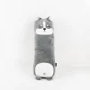 Kissen Spandex Super Soft Plüsch Grumpy Dog grau 60cm