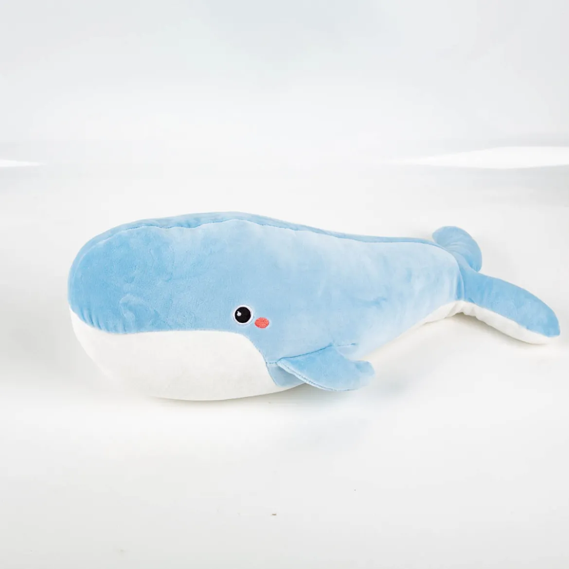 Kissen Spandex Super Soft Plüsch Cuddle Whale Walfisch blau 50cm
