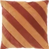 Kissen Stripe Querstreifen Samt redwood sandwood 45x45cm