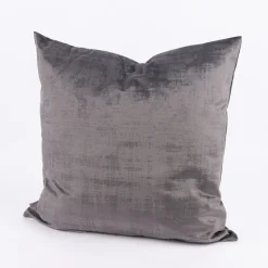 Kissen Vintageoptik Velours grau 50x50cm