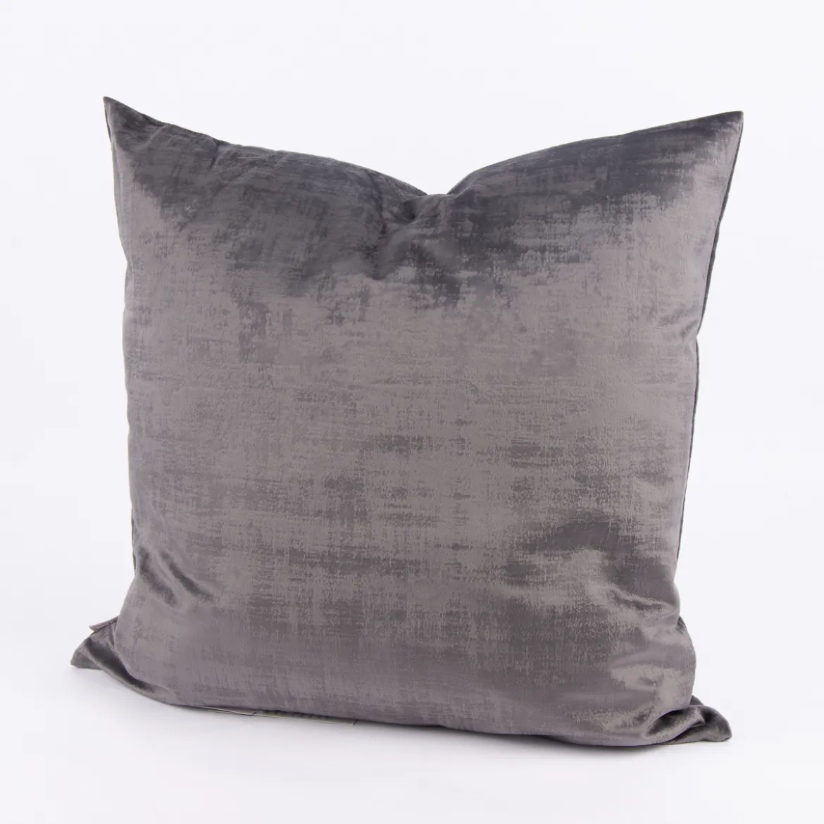 Kissen Vintageoptik Velours grau 50x50cm