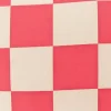 Kissen Würfelkaro Baumwolle Sugar Pink Natur 45x45cm