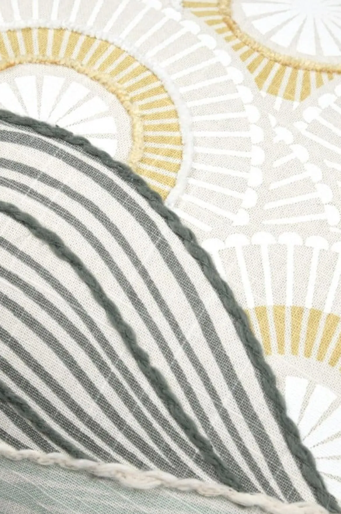 Kissen Yuki beige grün 30x50cm