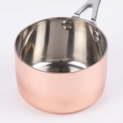 Kleiner Topf mit Griff kupferfarbig 19x9x5cm