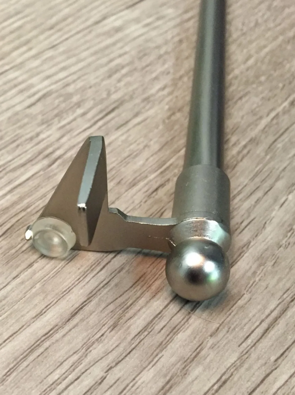 Klemm-Bistrostange Klemmleiste für Fensterrahmen silber matt 80-100cm