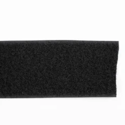 Klettband Flauschband 50 mm schwarz zum Aufnähen Meterware