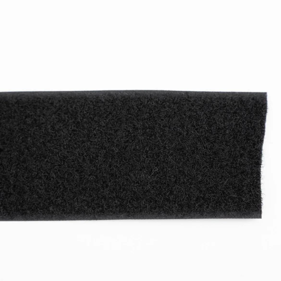 Klettband Flauschband 50 mm schwarz zum Aufnähen Meterware