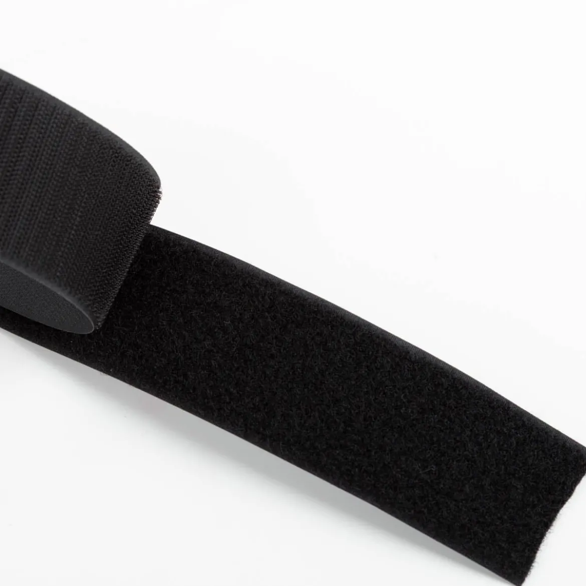 Klettband Flauschband 50 mm schwarz zum Aufnähen Meterware
