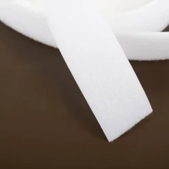 Klettband Flauschband 50 mm weiß zum Aufnähen Meterware