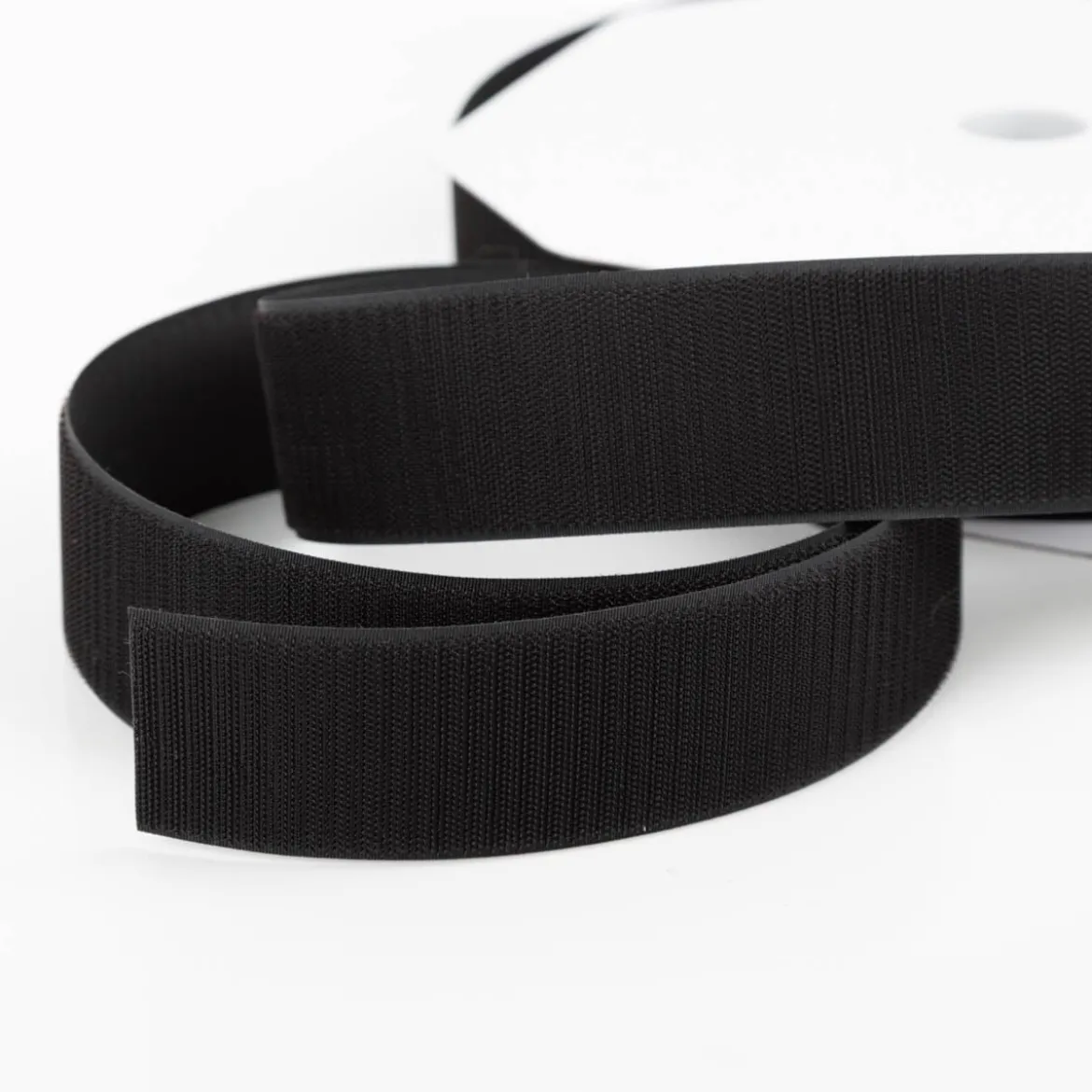 Klettband Hakenband 50 mm schwarz zum Aufnähen Meterware
